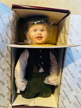 1989 Knowles Dolls Porcelain Doll Born to be Famous Little Sherlock Collectible